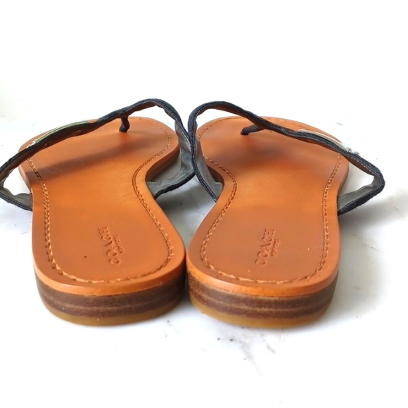 COACH flat sandals. Size 10 - Picture 5 of 7